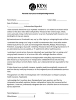 PI Health Insurance Opt Out Form