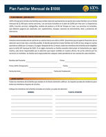 SPANISH - $1000 Monthly Family Plan