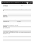SPANISH - Activities of Daily Living Release Form (ADL)