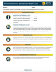 SPANISH - Modified Recommendations For Care (Form B)