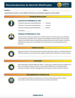 SPANISH - Modified Recommendations For Care (Form B)