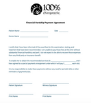 Financial Hardship Payment Agreement