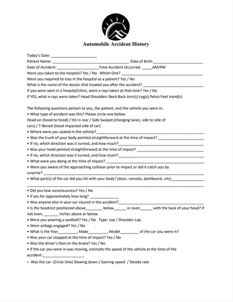 Auto Accident History