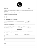 Credit Card Authorization Form