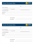 Doc Permission Slip & Return to Work / School