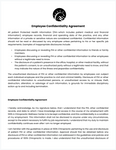 HIPAA Employee Confidentiality Agreement