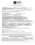 Insurance Verification Form