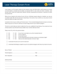 Laser Therapy Consent Form