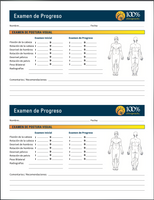 SPANISH Progressive Exam (2 per page)