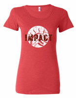 100% IMPACT Women's T-Shirt (white logo)