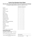 Closed Head Injury / Contra Coup Sheet