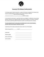 Insurance File Release Authorization