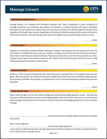 Massage Consent / Rescheduling Form